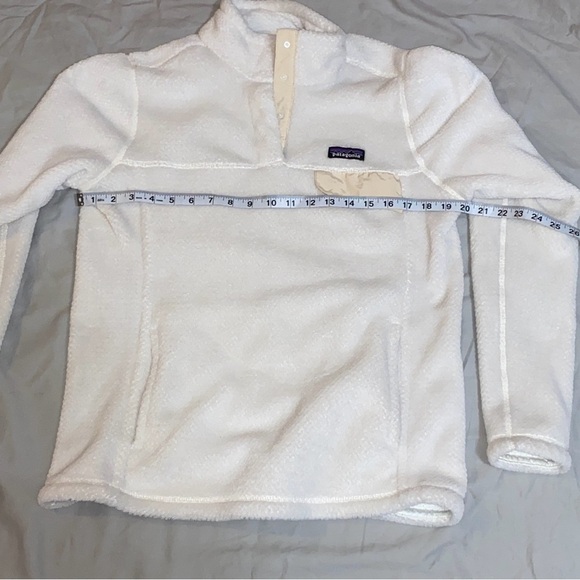Patagonia ReTool Snap Neck Pullover in Cream and Off White - Picture 6 of 8